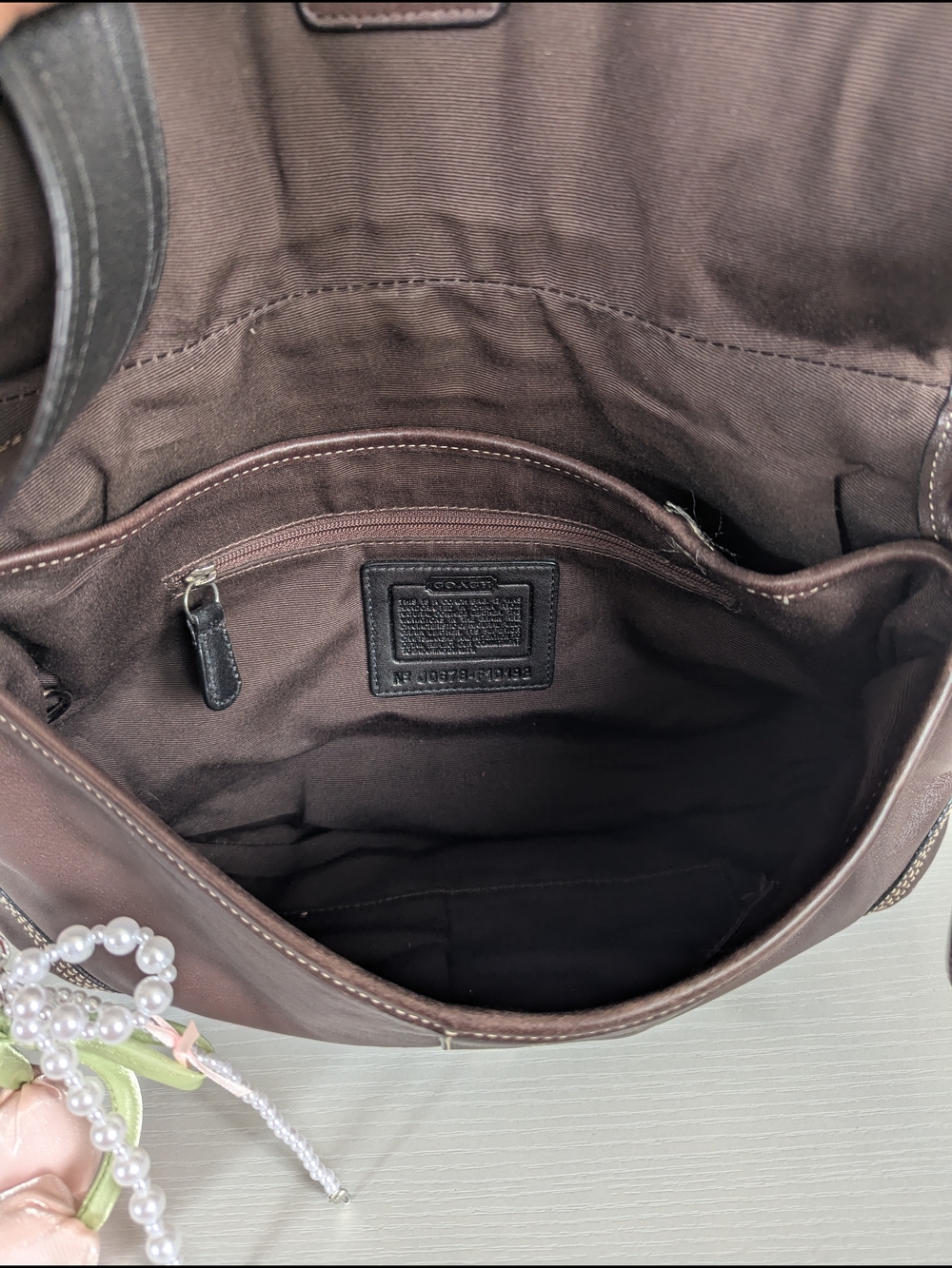 VINTAGE Coach Brown Soho Flap Hobo Shoulder Bag - Picture 7 of 10
